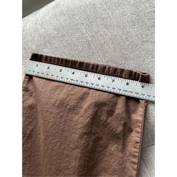 Talbots Cropped Capri Pants‎ Womens 16 Brown Summer Cottage Coastal Boho - Picture 10 of 11